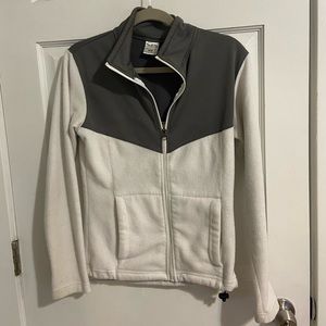 White and grey Boobah zip up